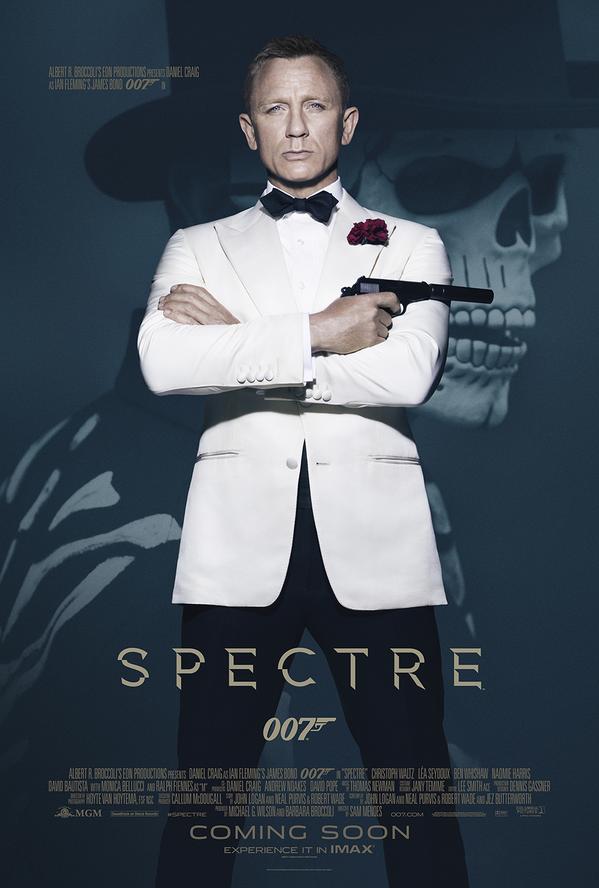 La Mort menace James Bond en fond sur l'affiche