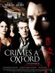 Crimes A Oxford en DVD et Blu-Ray