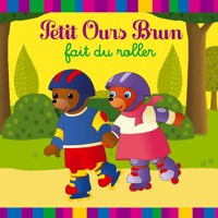Petit ours brun: Fait du roller à télécharger 